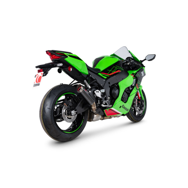 Scorpion Exhaust Kawasaki Ninja ZX-10R 2021 - 2024 RP1-GP Slip-on Carbon Fibre Sleeve